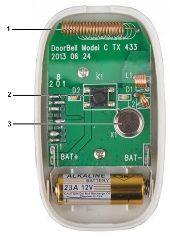 Circuito di un campanello wireless