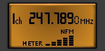 S-meter con visualizzazione discreta, ovvero digitale a trattini